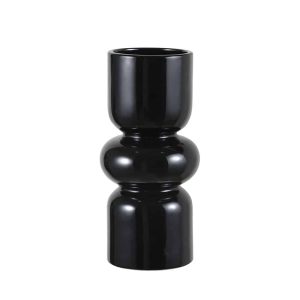 black hydroponic flower arranger glass-06