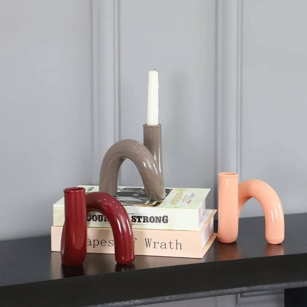 Custom Color Glass Candlesticks