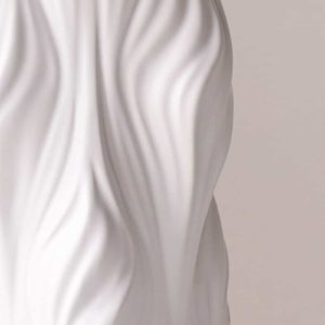 Textured White Minimalist Vase