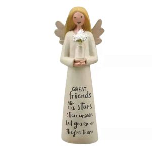 Single Angel Bouquet Resin Arrangement