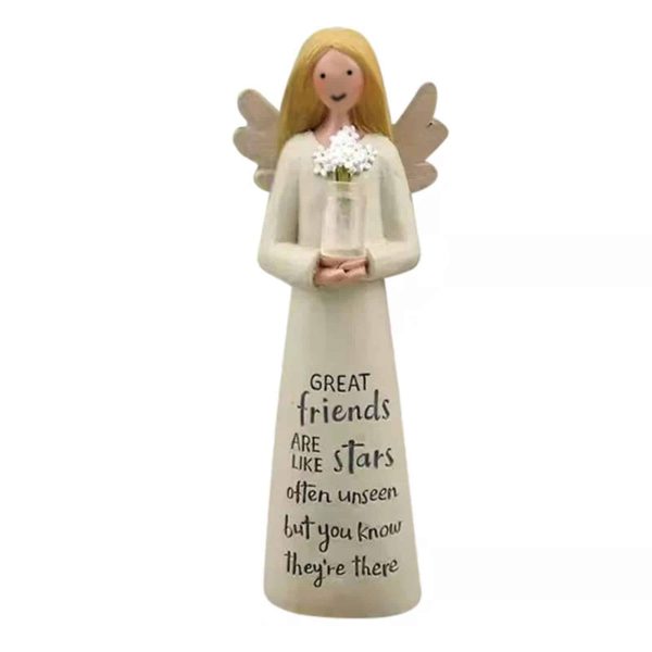 Single Angel Bouquet Resin Arrangement
