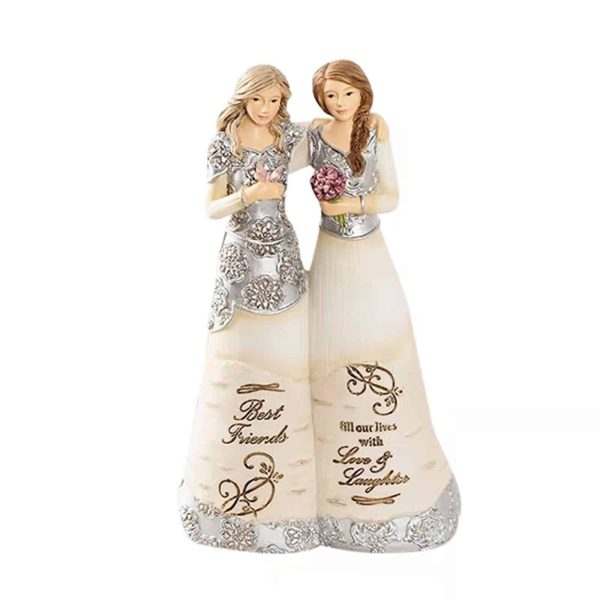 Elegant Angel Double Ornament