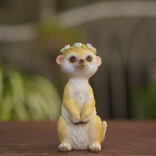Cat Rabbit Resin Statue Ornament-06