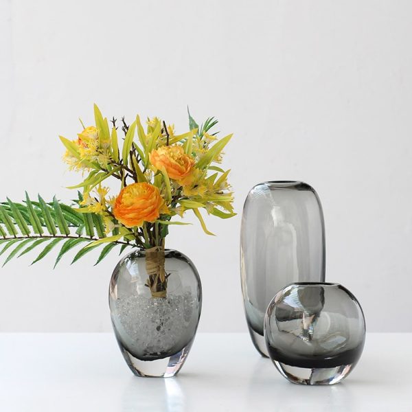 bottomed glass vase-01