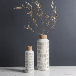 Sand Glazed Elegant Flower Arrangement Vase-01