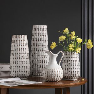 Polka Dot Ceramic Vase-01