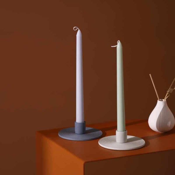 candle holder spiral pattern candle-03