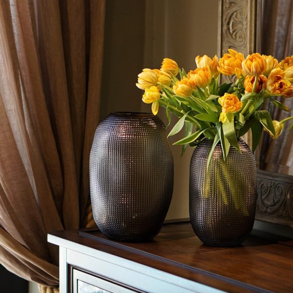 polka dot craft glass vase-06