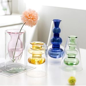 Aromatherapy bottle glass vase-02