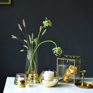honeycomb transparent golden flower vessel-01