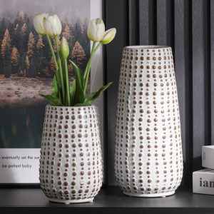 Polka Dot Ceramic Vase-02