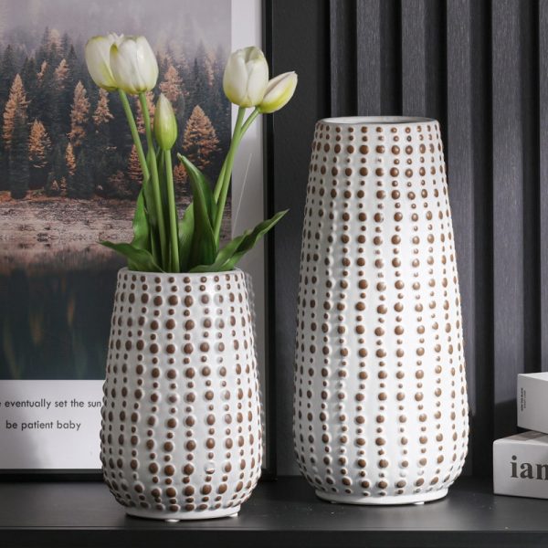 Polka Dot Ceramic Vase-02
