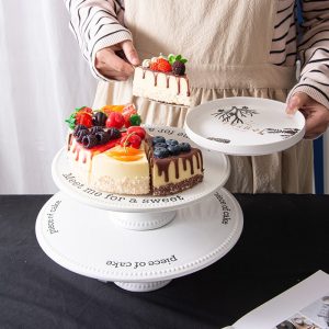 Round Double Layer Tray Fruit Plate-02