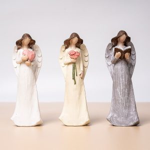 Flower Fairy Angel Statue-02
