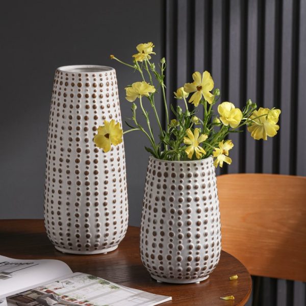 Polka Dot Ceramic Vase-03