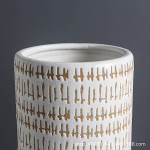 Sand Glazed Elegant Flower Arrangement Vase-05