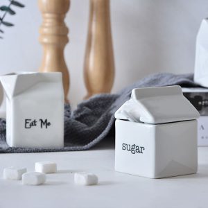 Ceramic Sugar Bowl Milk Pot -01