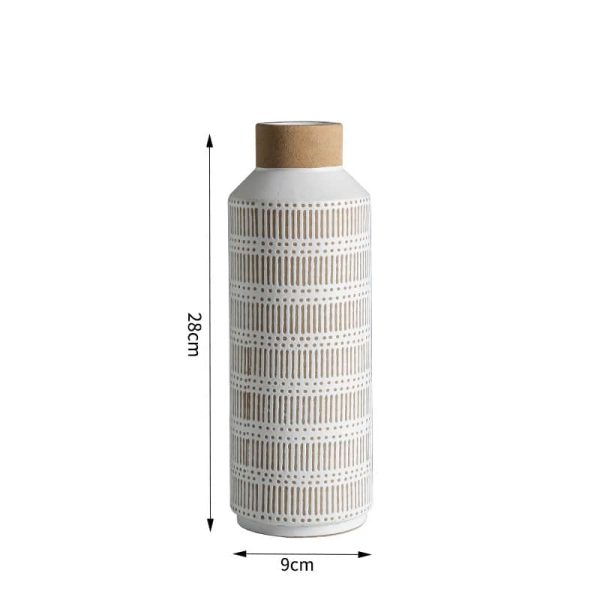 Sand Glazed Elegant Flower Arrangement Vase-06