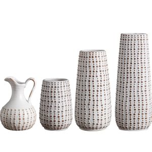 Polka Dot Ceramic Vase-05