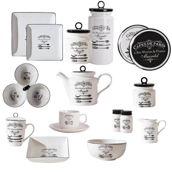 Restaurant Steak Pasta Plate Teapot-05