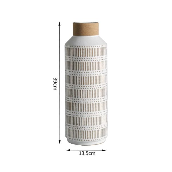 Sand Glazed Elegant Flower Arrangement Vase-02