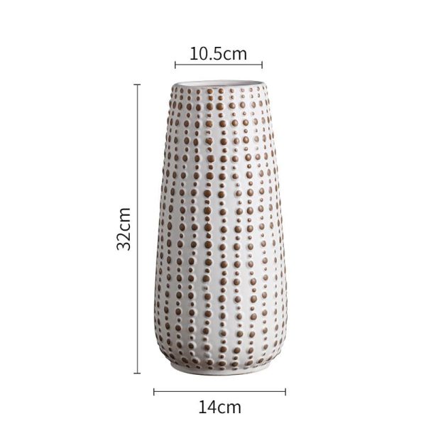 Polka Dot Ceramic Vase-06
