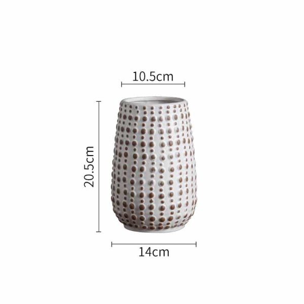 Polka Dot Ceramic Vase-07