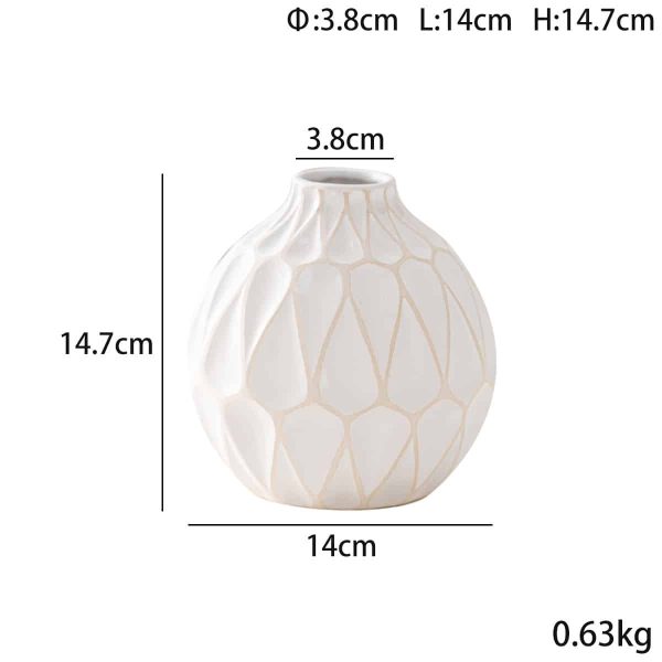 Pot Belly Ceramic Vase-06