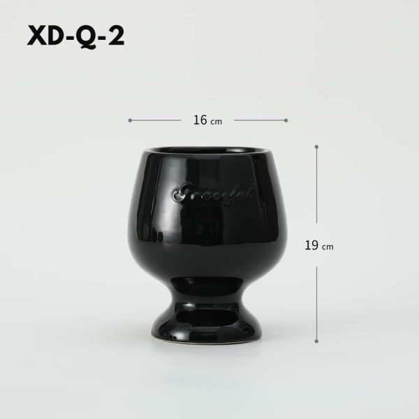 Red Wine Glass Ceramic Flower Pot-09