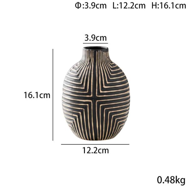 Pot Belly Ceramic Vase-08