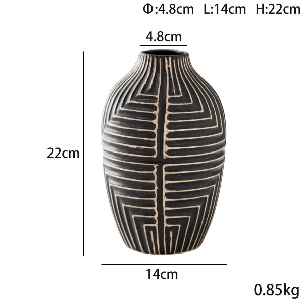 Pot Belly Ceramic Vase-09