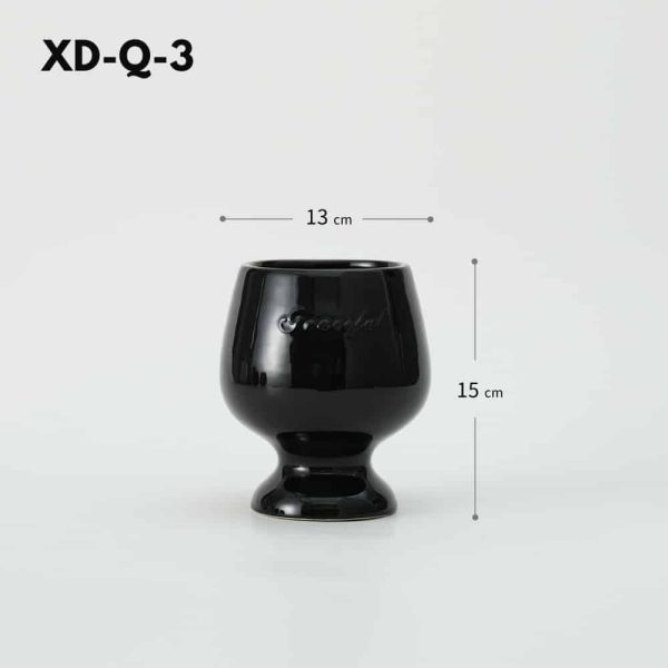 Red Wine Glass Ceramic Flower Pot-12
