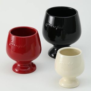 Red Wine Glass Ceramic Flower Pot-02