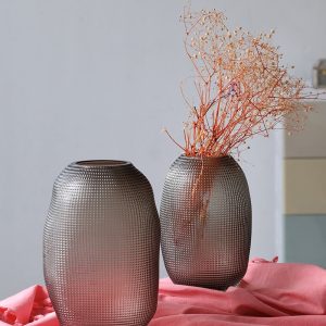 polka dot craft glass vase-08