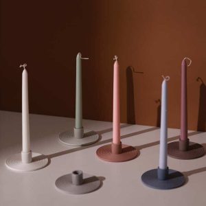 candle holder spiral pattern candle-01