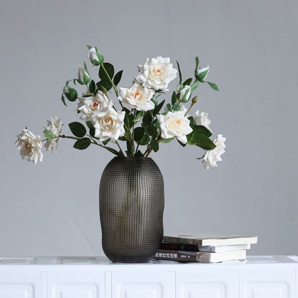 polka dot craft glass vase-07
