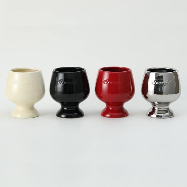 Red Wine Glass Ceramic Flower Pot-01