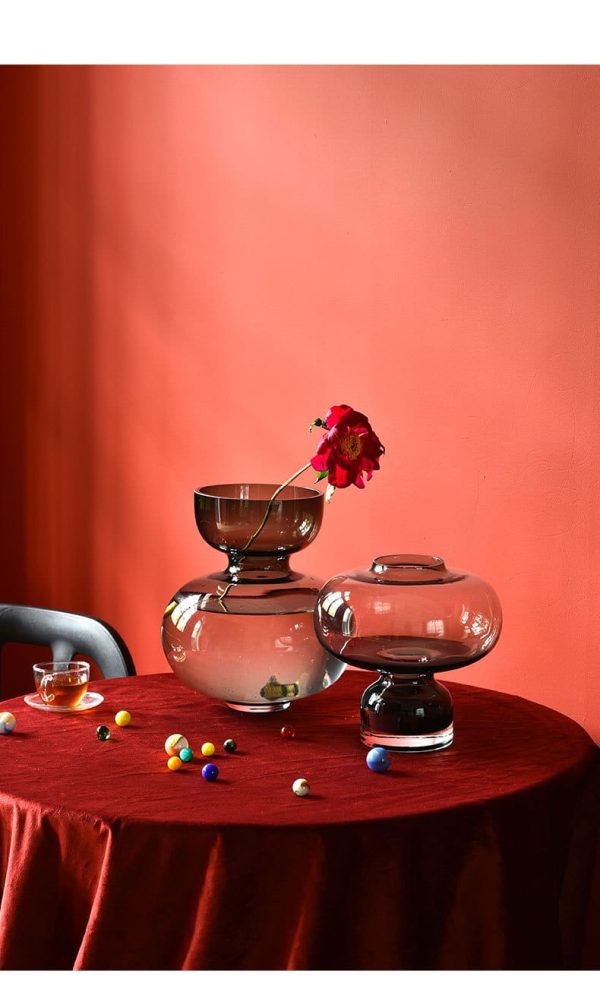Gourd-shaped glass vase-07