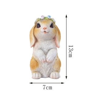 Cat Rabbit Resin Statue Ornament-10